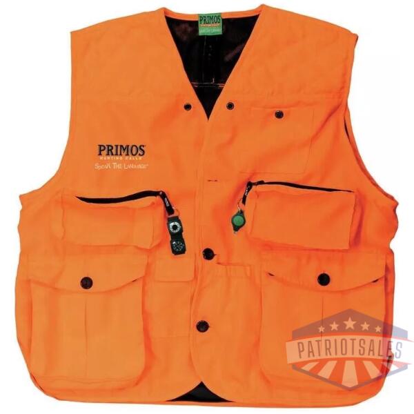 Primos Gunhunters Huntin Vest Blaze Orange XL Hang Tag