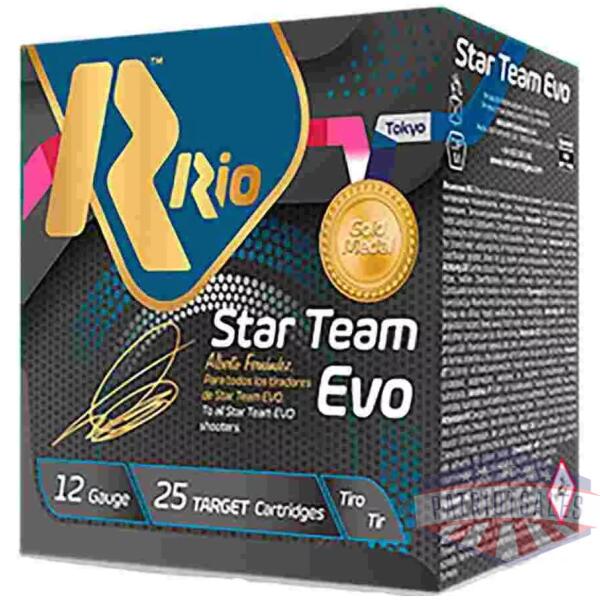 Rio Star Team Evo Spreader 32 Shotshells 12ga 2-3/4" 1-1/8oz 1250 fps #8.5 25/ct
