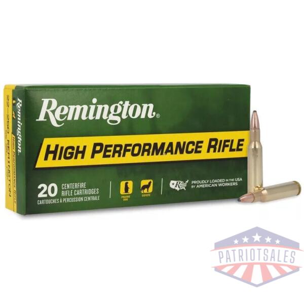 Remington Rifle Ammunition .22-250 Rem 55 gr PSP 3680 fps 20/ct