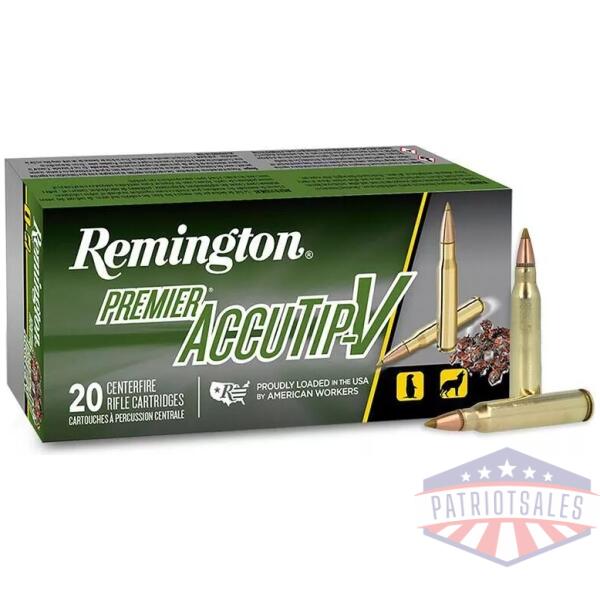 Remington Premier AccuTip Varmint Rifle Ammunition .223 Rem 50 gr ATV 3410 fps 20/ct