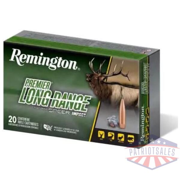 Remington Premier Long Range w/Speer Impact Rifle Ammunition 7mm Rem Mag 175gr PT 2860 fps 20/ct