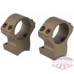 Talley Lightweight Alloy Scope Mount Combo Browning X-Bolt 30mm High - Hell's Canyon Bronze