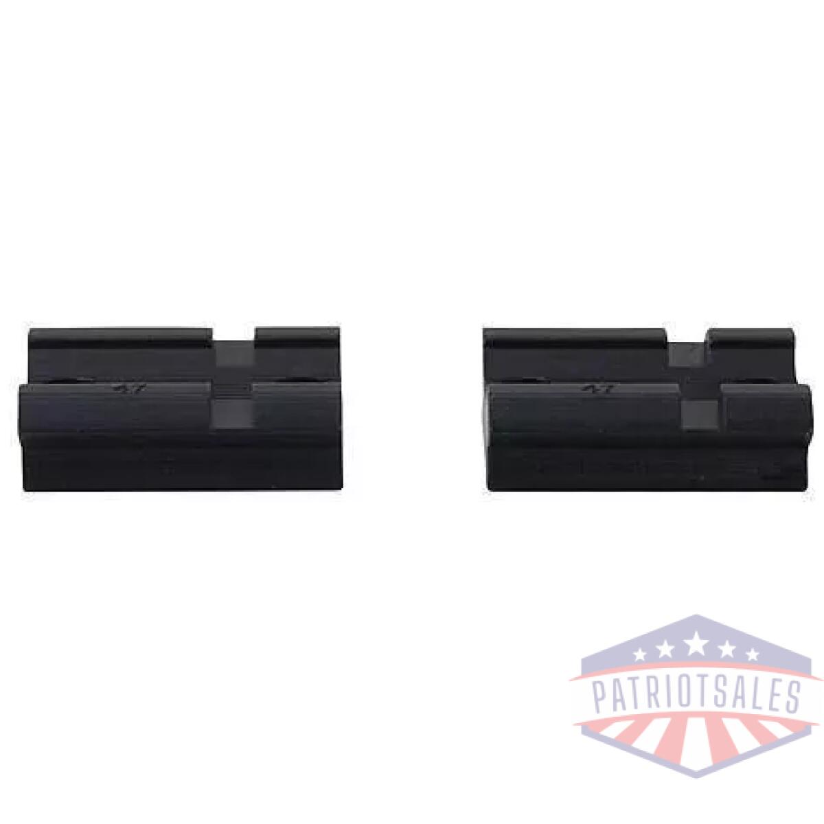 Weaver 2-piece (pairs) top mount aluminum scope base - matte - browning la - image 1