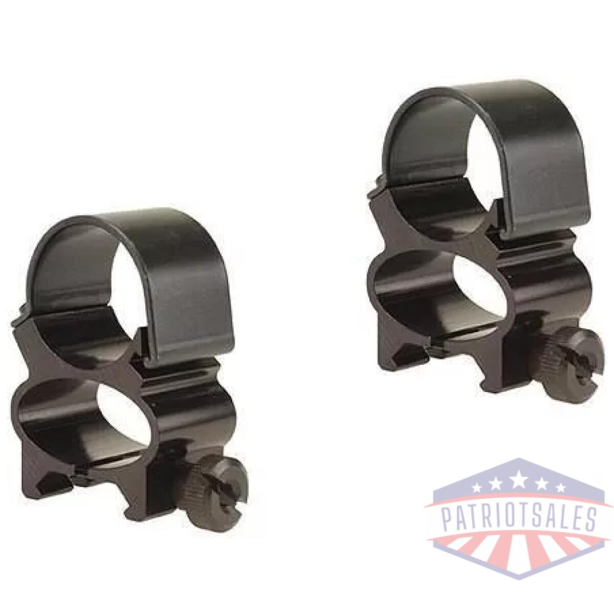 Weaver detachable see-thru scope rings - 1" - black - image 1