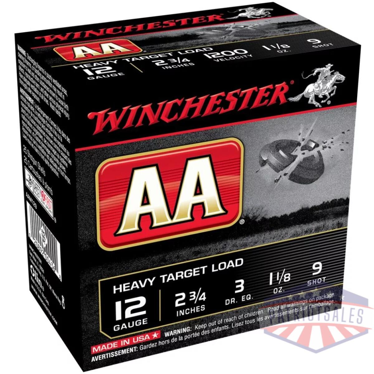 Https3a2f2fmedia. Chattanoogashooting. Com2fimages2fproduct2fwnaam1292fwnaam129-1. Webp - winchester aa target shotshells 12 ga 2-3/4" 1-1/8 oz 1200 fps #9 25/ct - https3a2f2fmedia. Chattanoogashooting. Com2fimages2fproduct2fwnaam1292fwnaam129 1