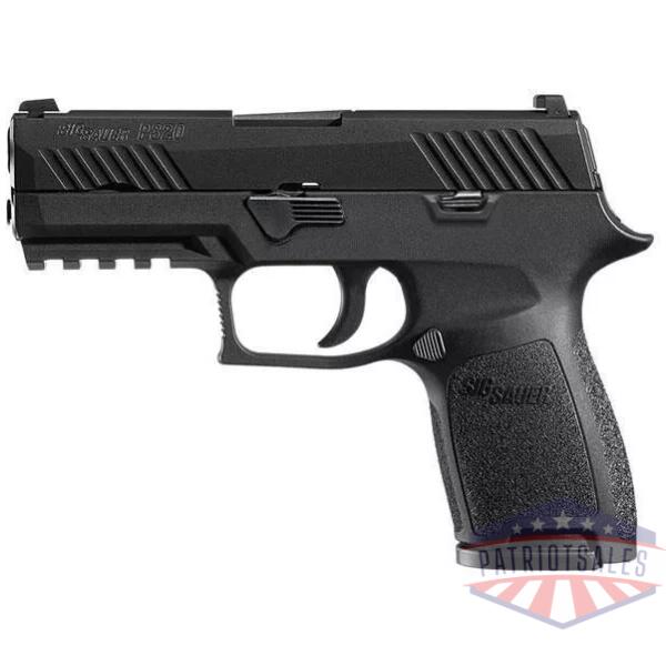 Sig Sauer P320 Compact Handgun 9mm Luger 10rd Magazines 3.9" Barrel Nitron Finish Siglite Sights MA Compliant Manual Safety