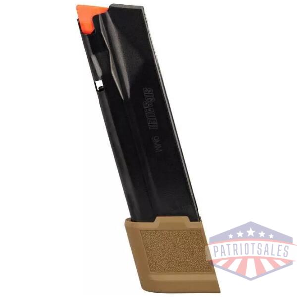 Sig Sauer P365 X-Macro Extended Handgun Magazine Coyote 9mm Luger 21/rd