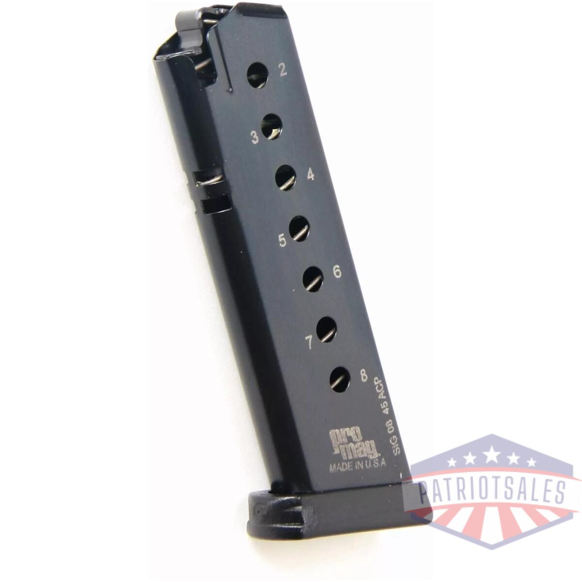 Promag sig sauer p220 magazine. 45 acp blued steel 8/rd - image 1