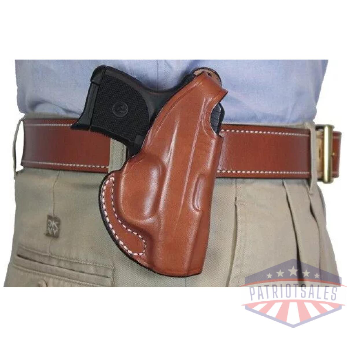 012ta7fz0 - desantis maverick holster rh - owb leather ruger lcp ii tan - 012ta7fz0