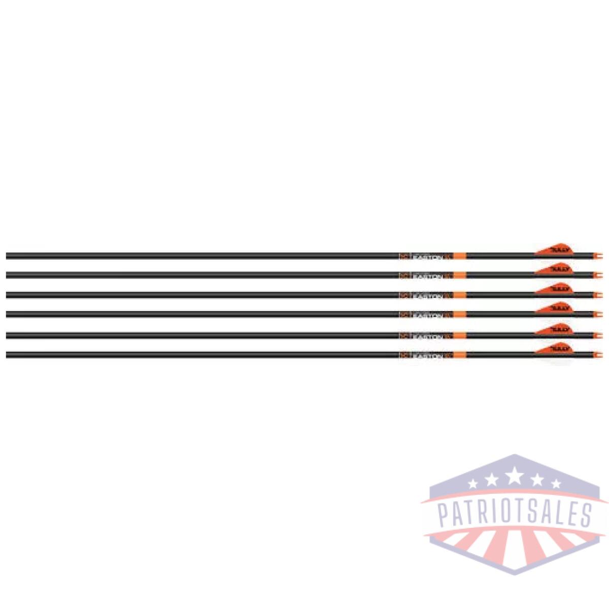 029027 - easton arrow 6. 5mm bowhunter - 500 w/2" bully vanes 6-pack - 029027