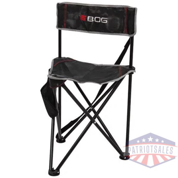 BOG GROUND BLIND TRIPOD CHAIR - BLACK/GREY W/CARRY STRAP