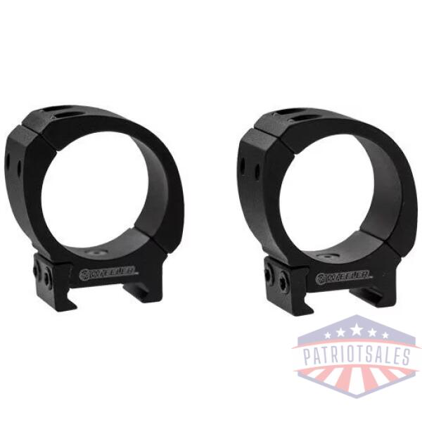 WHEELER SPORTER WEAVER/PIC - SCOPE RINGS 1" MED MT BLACK