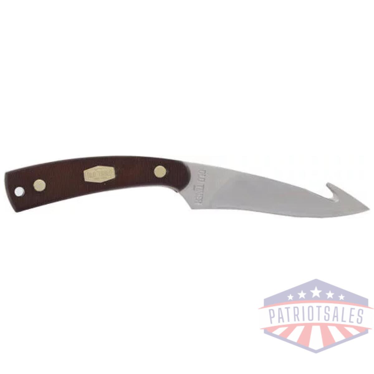 1179222 - old timer knife guthook skinnr - 3. 5" fixed s/s delrin w/sheath - 1179222