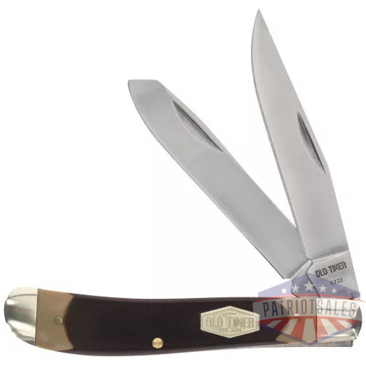 1187296 - old timer knife gunstock trppr - 2-blade 3. 1" s/s delrin - 1187296