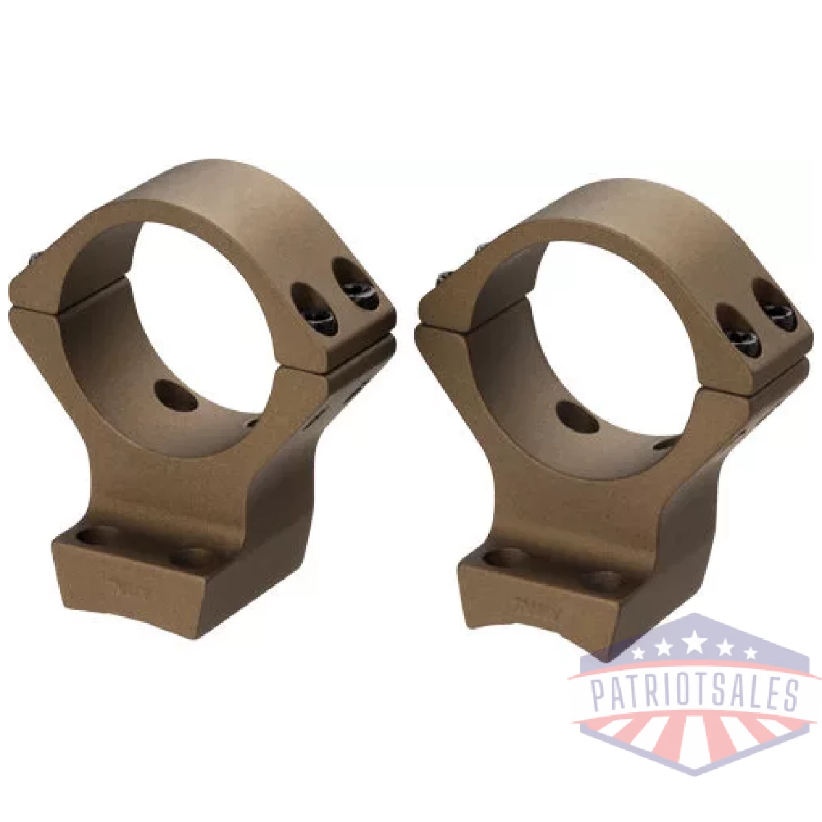 12531. Webp - browning x-lock mounts 1" low - 2pc burnt bronze for x-bolt - 12531