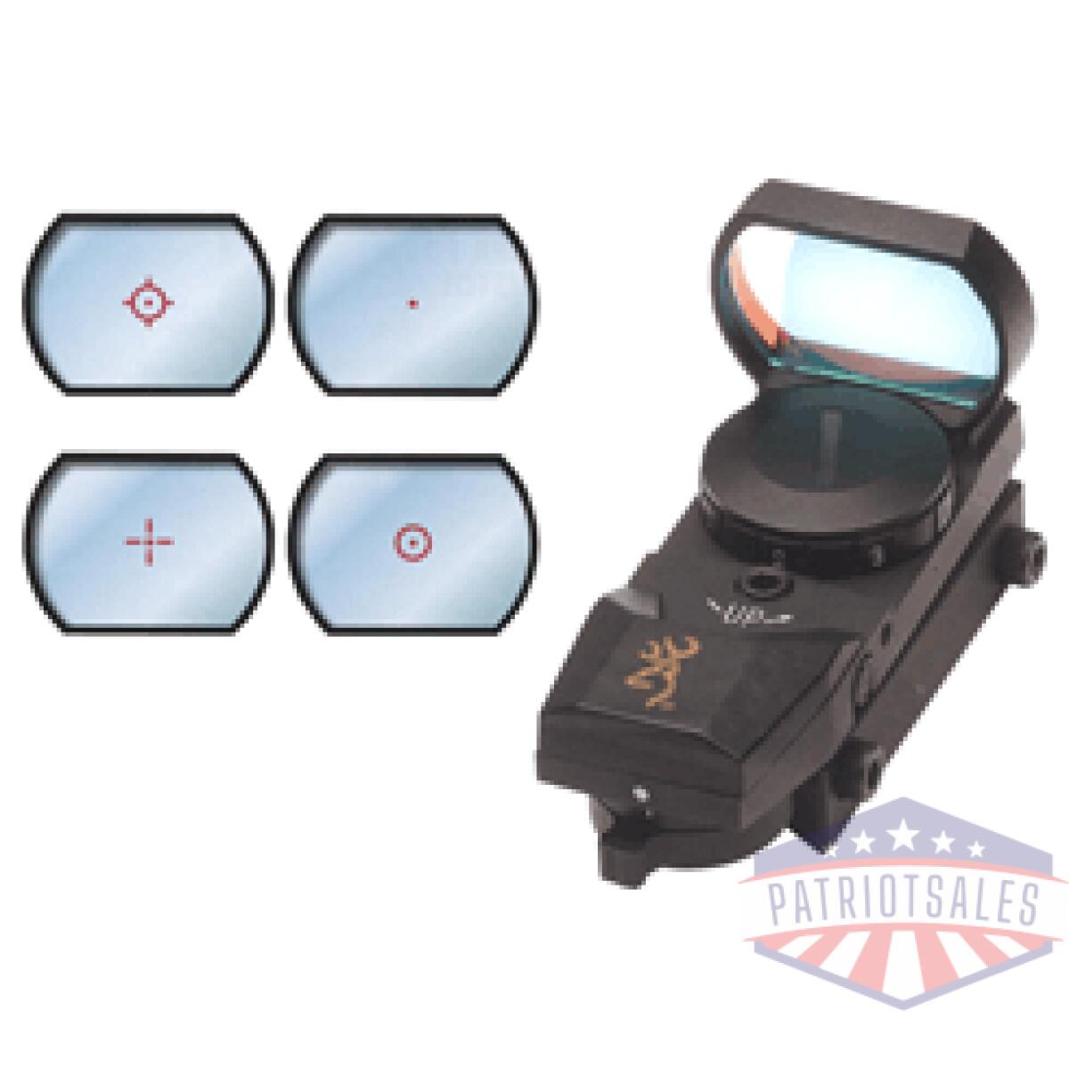 1290230 - browning buck mark reflx sight - 4-reticles matte black - 1290230