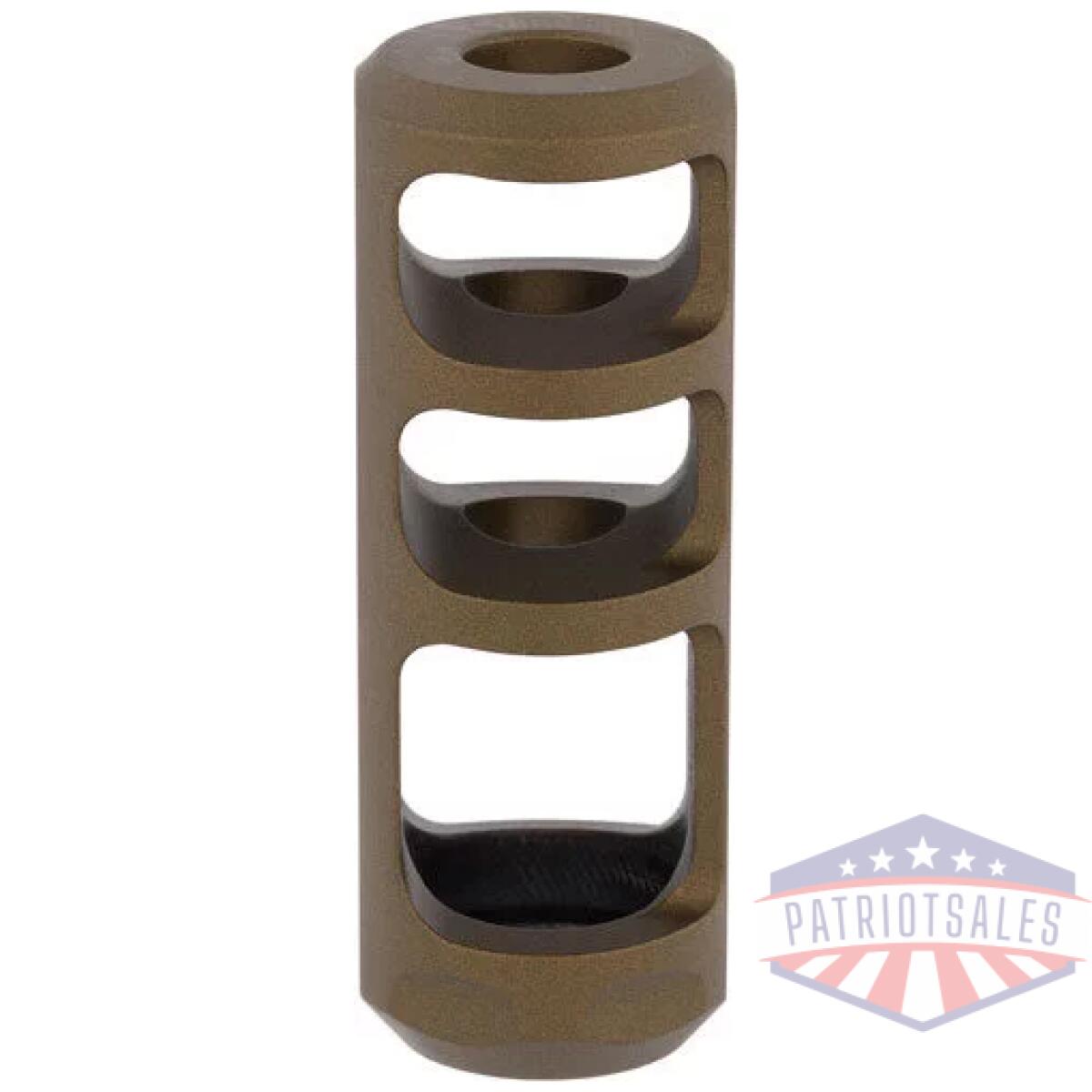 1293086_side - browning sporter recoil hawg - muzzle brake bronze. 30 & less - 1293086 side