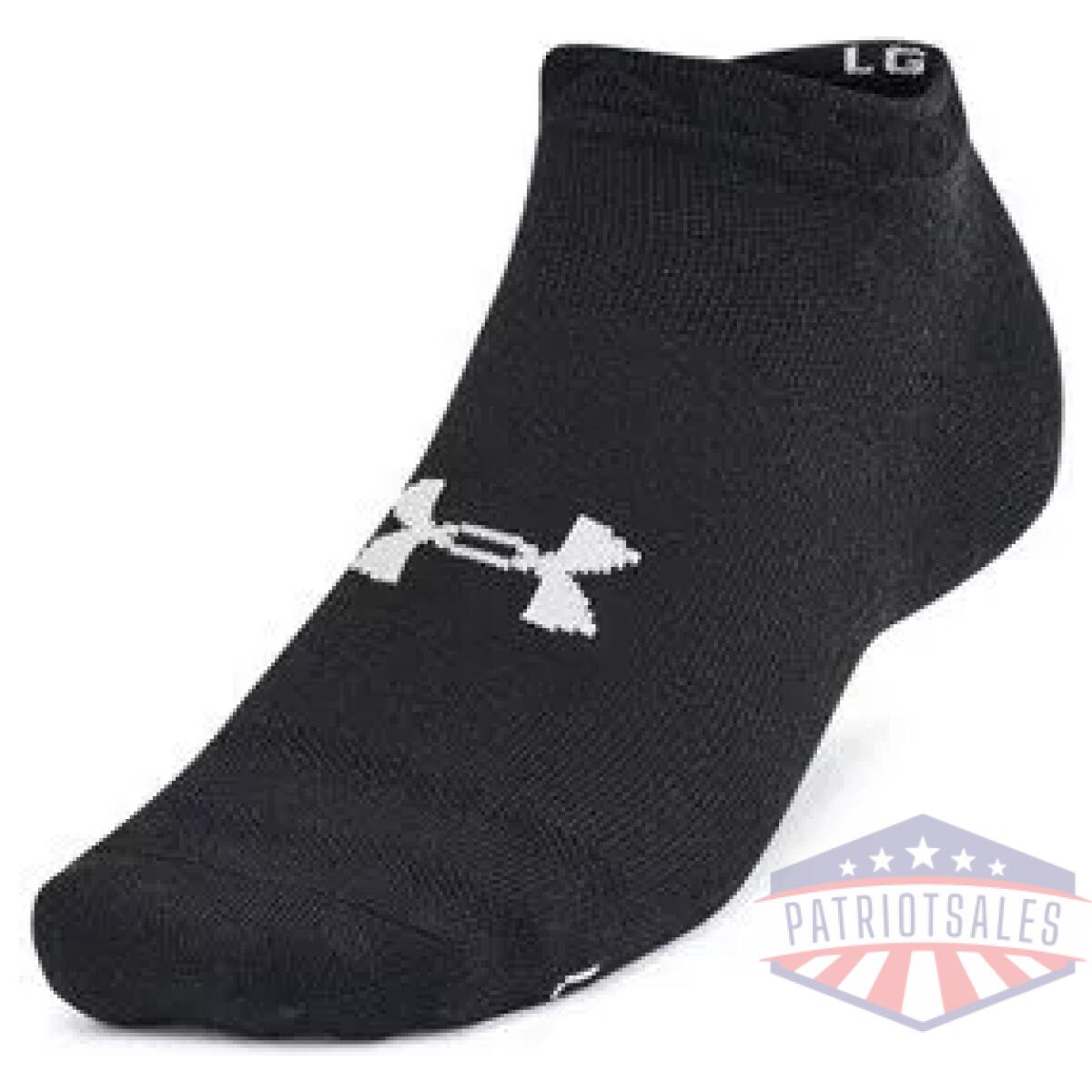 1386239001sm - unisex ua essential 6-pack low cut socks - 1386239001sm