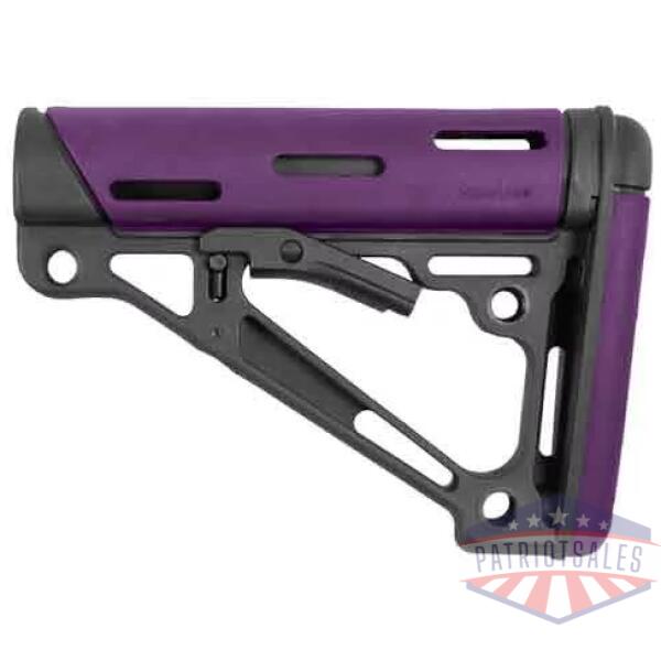 HOGUE AR-15 COLLAPSIBLE STOCK - PURPLE RUBBER MIL-SPEC