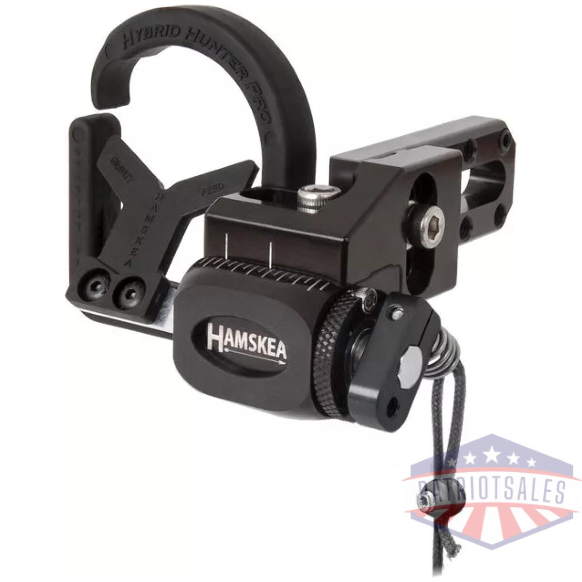 200772h - hamskea arrow rest hybrid - hunter pro rh black - 200772h