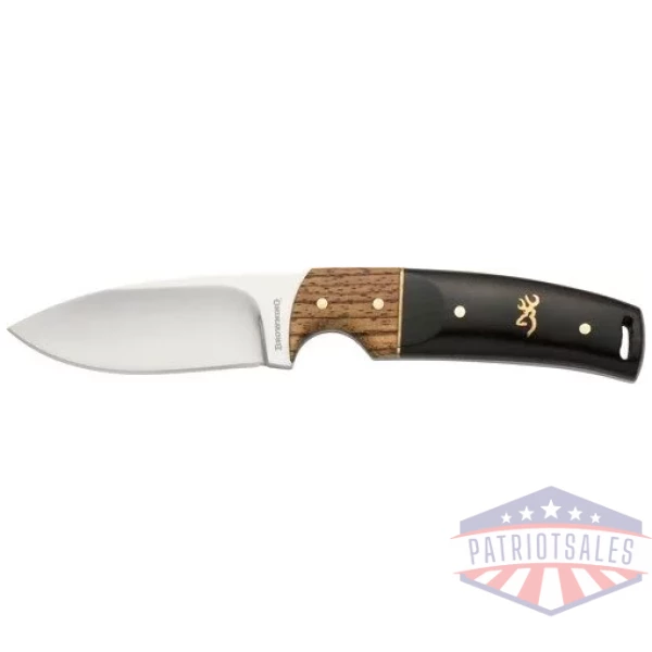 BROWNING KNIFE BUCKMARK HUNTER - 3" BLADE HARDWOOD W/SHEATH