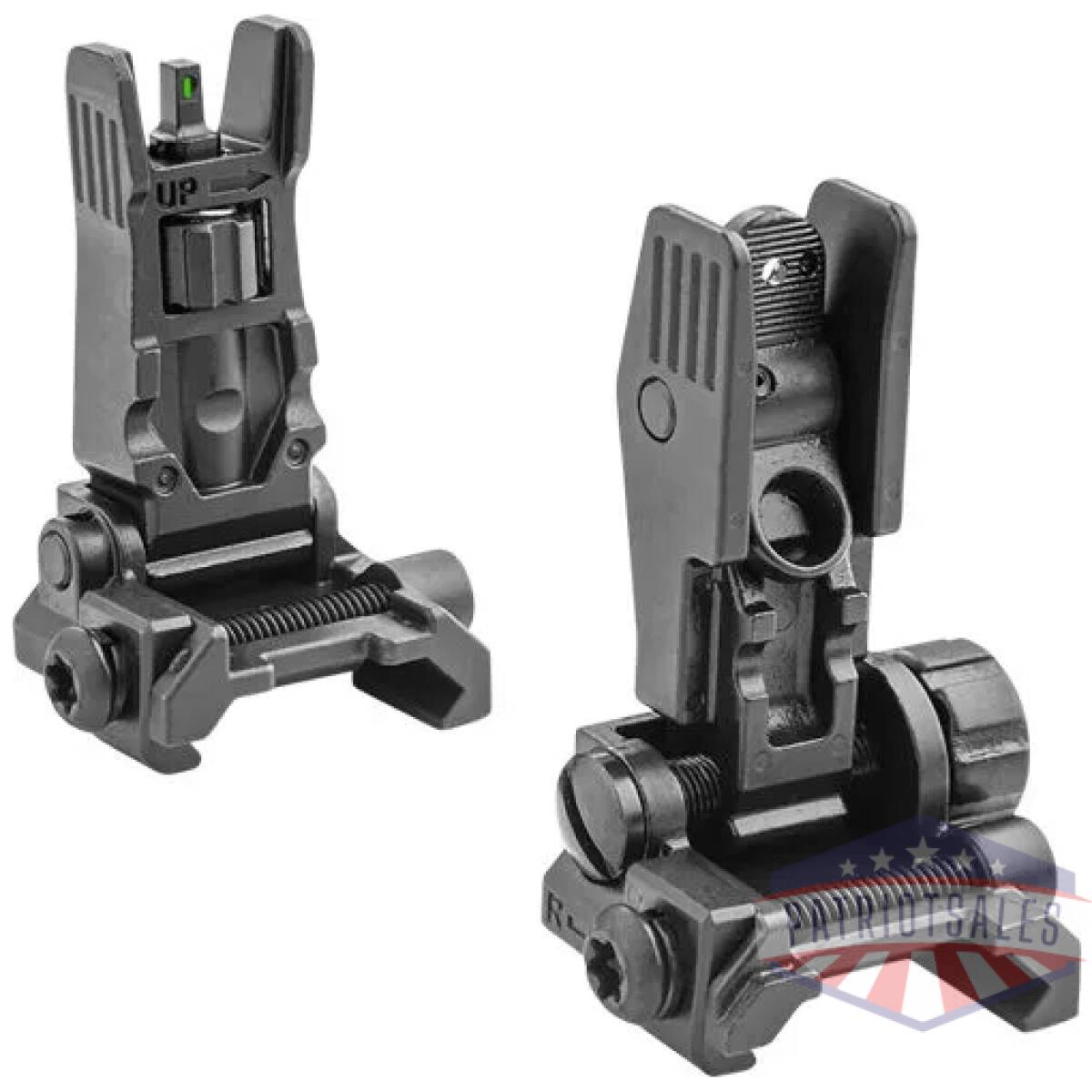 405100 - meprolight front green tritium - rear blank flip up sights - 405100