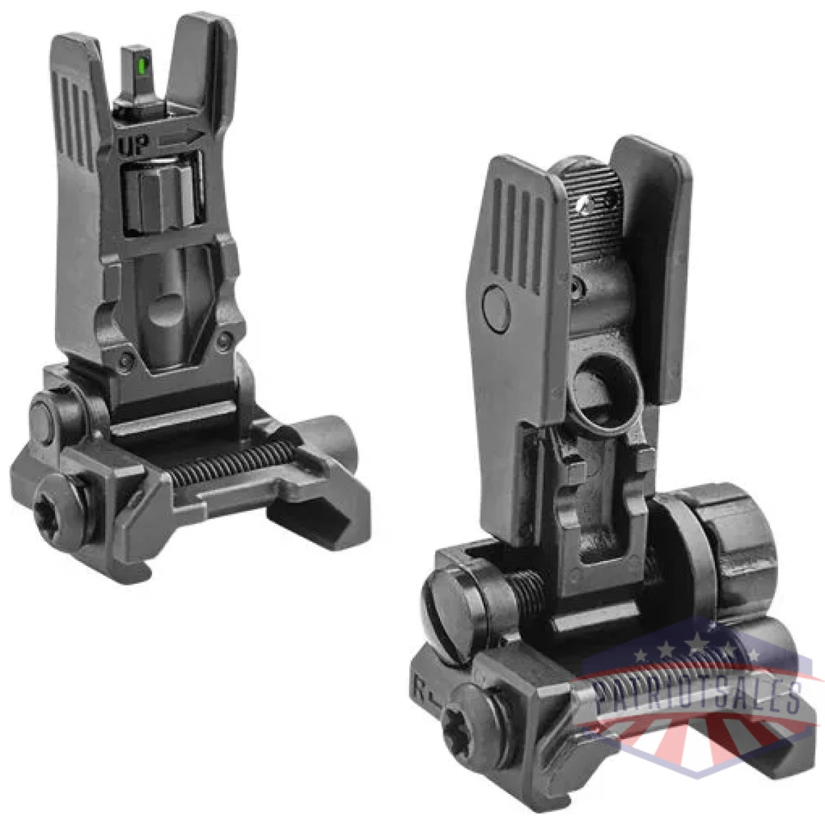 405100 - meprolight front green tritium - rear blank flip up sights - 405100