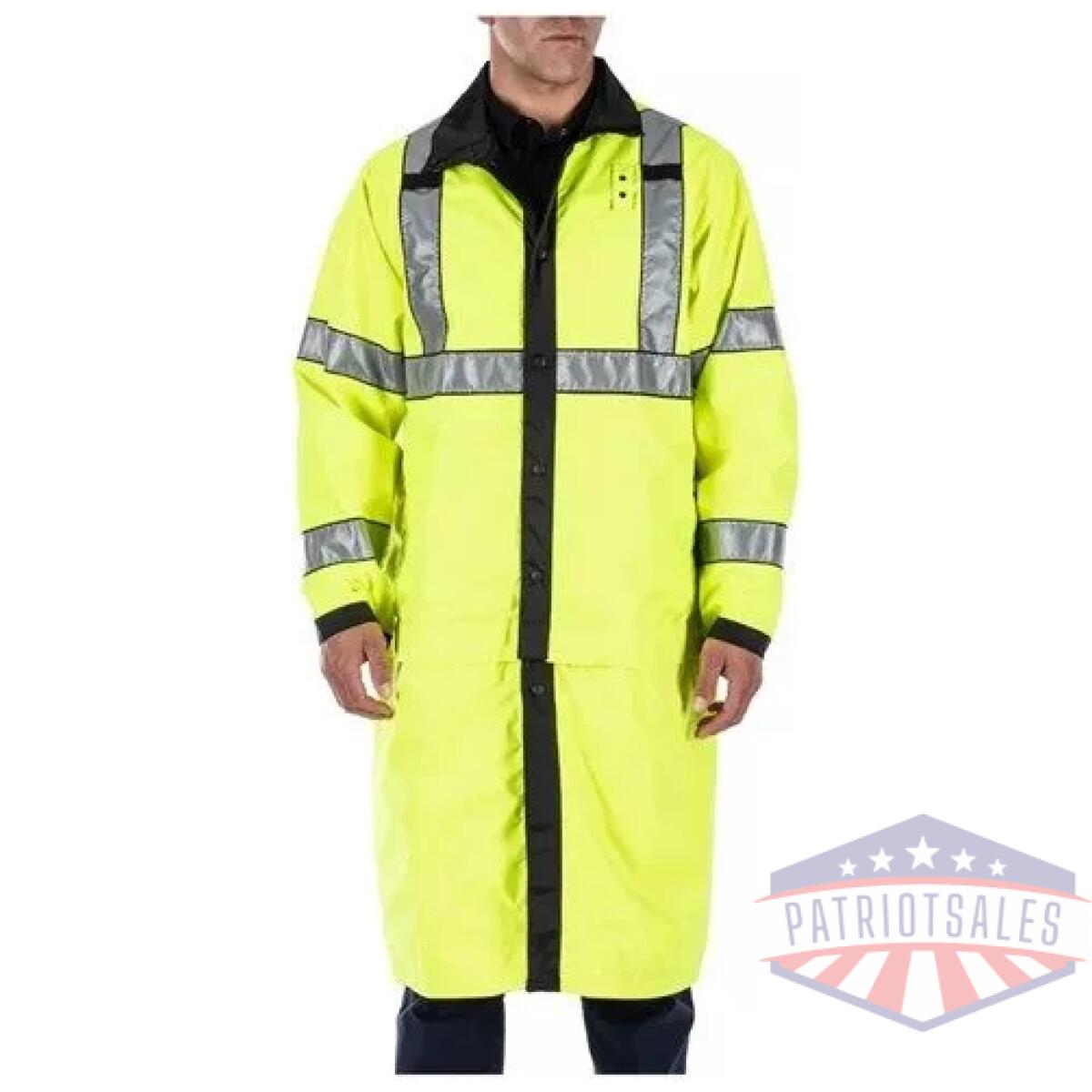 5-48125abr019m-1 - long rev hi-vis rain coat - 5 48125abr019m 1