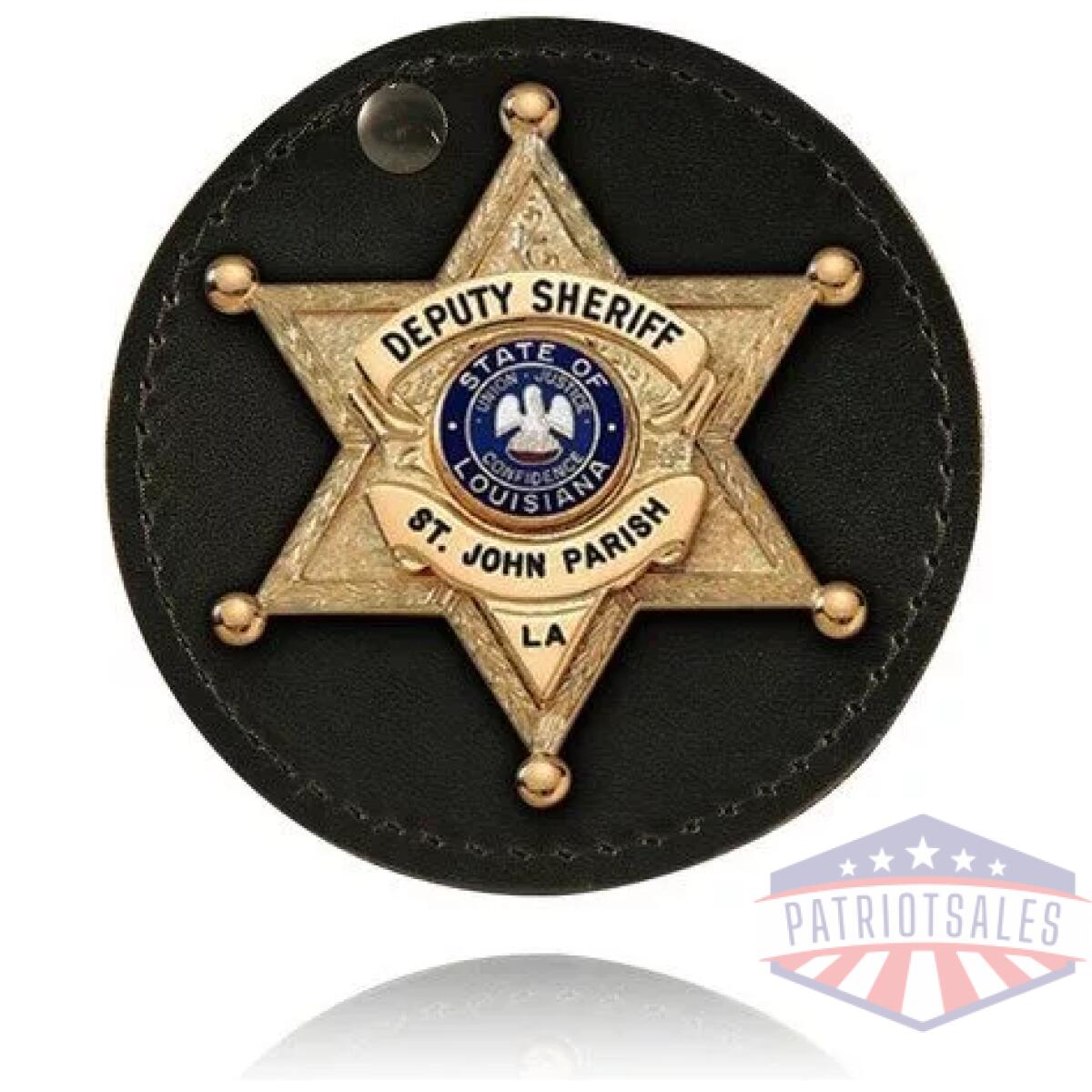 5889-1 - circle badge holder, hook and loop closure - 5889 1