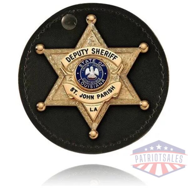 Circle Badge Holder, Hook and Loop Closure