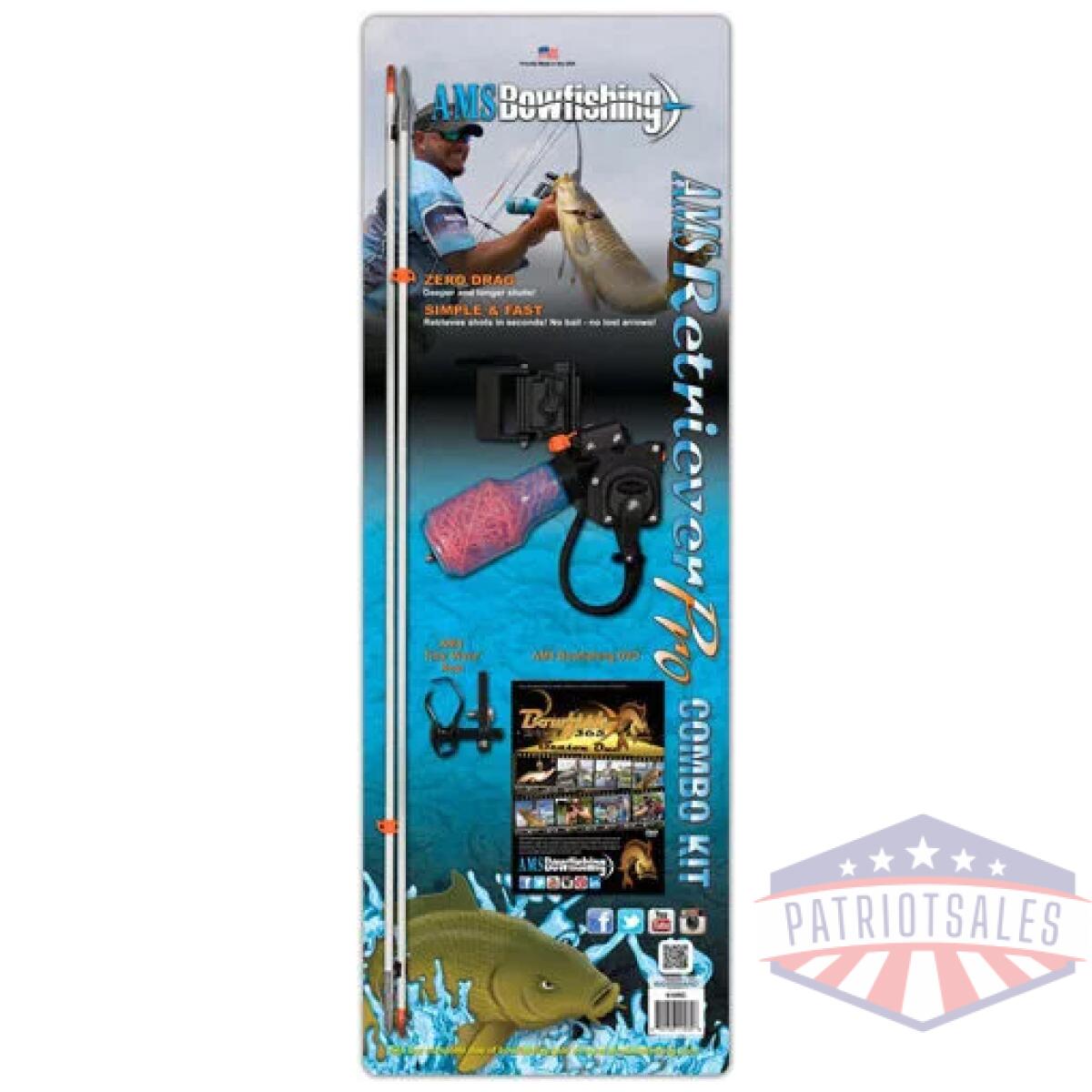 610cmbrh_pkg - ams bowfishing retriever pro - combo kit rh - 610cmbrh pkg