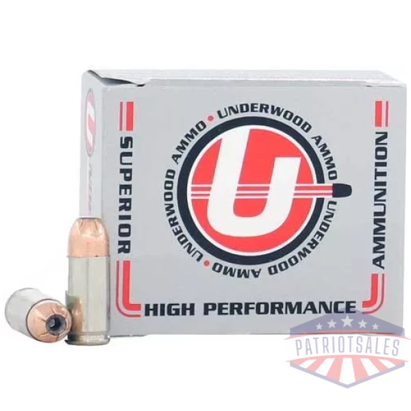 UNDERWOOD 9MM LUGER 115GR JHP - 20RD 10BX/CS