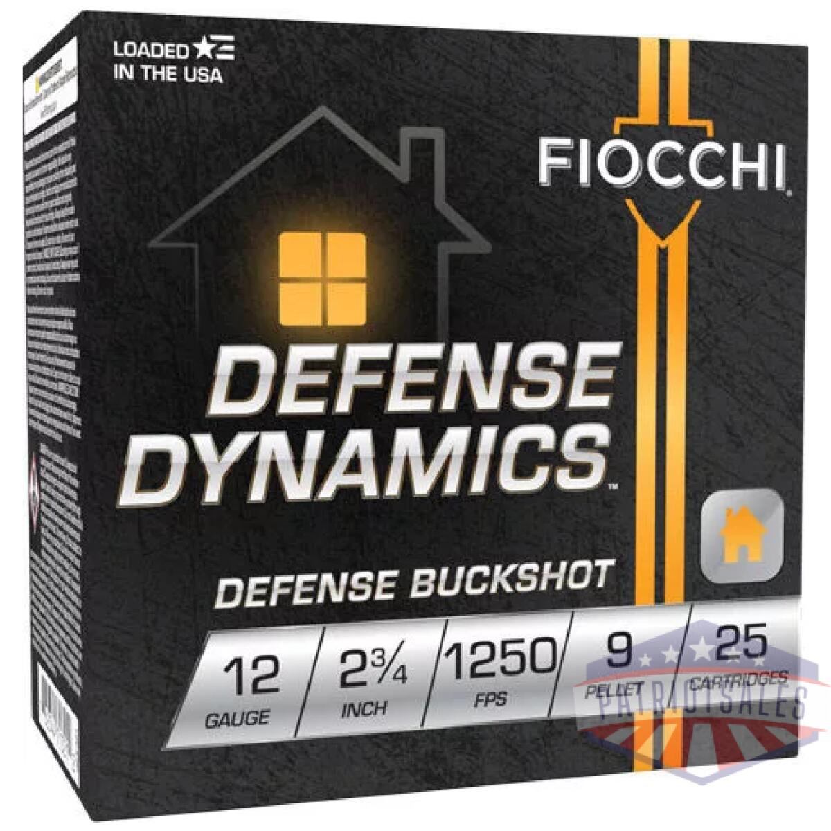 A12ex9p - fiocchi 12ga 2. 75" #1 buck - 25rd 10bx/cs - a12ex9p
