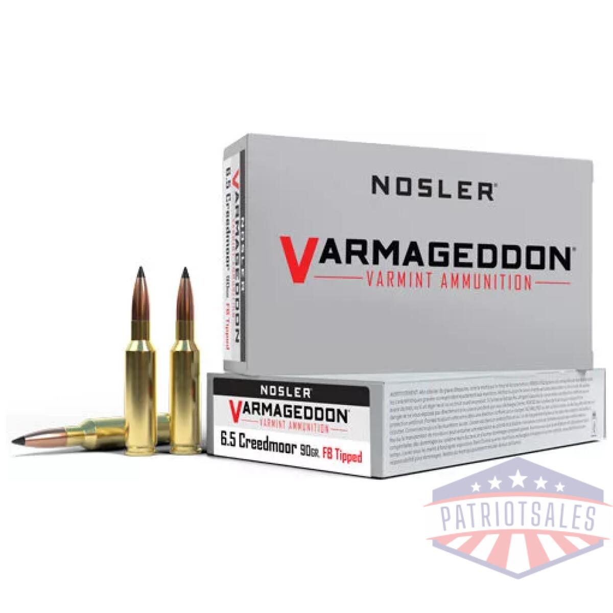 A65175. Webp - nosler varmageddon 6. 5 cm - 90gr fbt 20rd 10bx/cs - a65175
