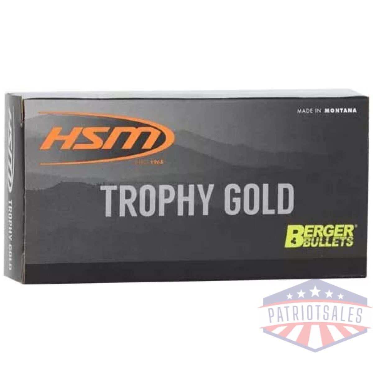 A6arc95vld - hsm trophy gold 6mm arc - 95gr berger vld 20rd 25bx/cs - a6arc95vld