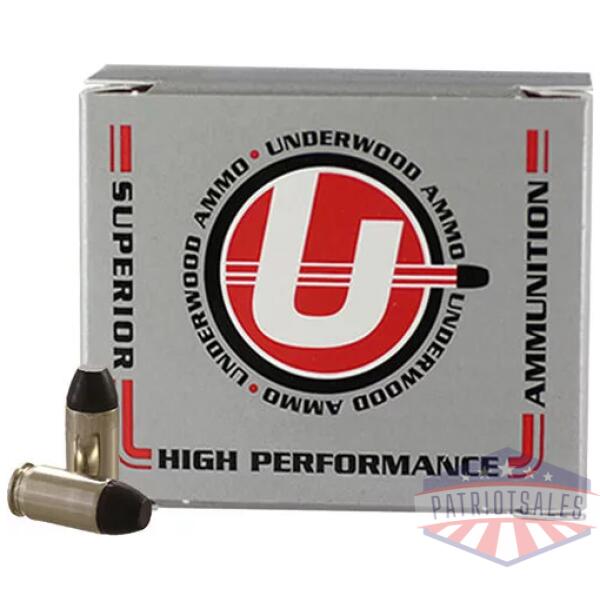 UNDERWOOD 380 ACP 100GR - HARD CAST FN 20RD 10BX/CS