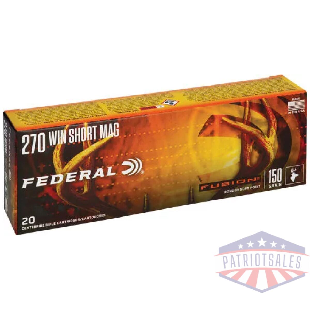 Af270wsmfs1_1 - federal fusion 270 wsm 150gr - fusion 20rd 10bx/cs - af270wsmfs1 1