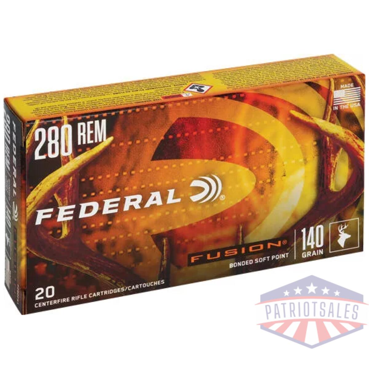 Af280fs1_1-1 - federal fusion 280 rem 140gr - fusion 20rd 10bx/cs - af280fs1 1 1