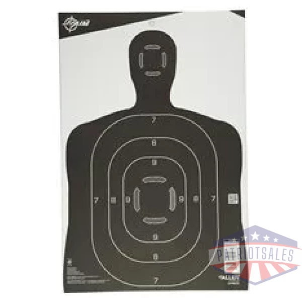 ALLEN EZ AIM SILHOUETTE 12X18 25PK