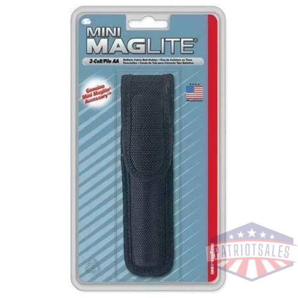 Mini Mag AA Full Flap Nylon Belt Holster