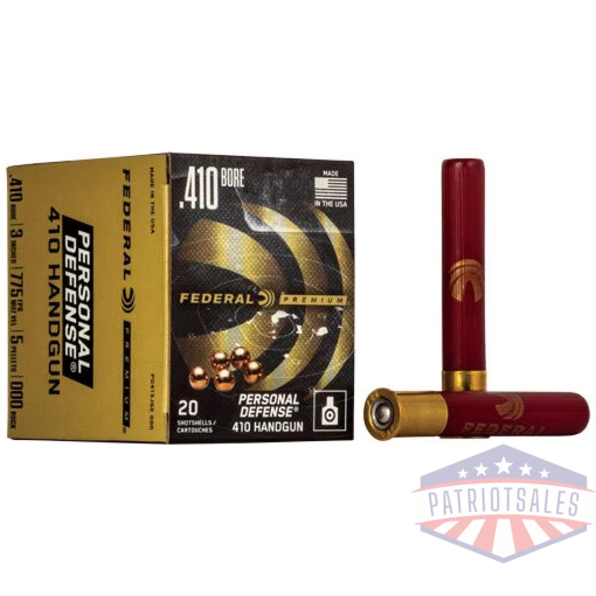 Apd413jge000_1. Webp - federal premium 410 3" 000 - buck 5 pellet 20rd 10bx/cs - apd413jge000 1