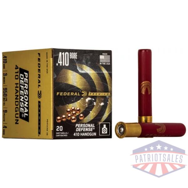 FEDERAL PREMIUM 410 3" #4 BUCK - 9 PELLET 20RD 10BX/CS