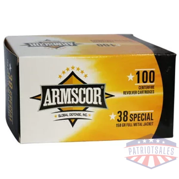 ARMSCOR 38SPL 158GR FMJ 100/1200