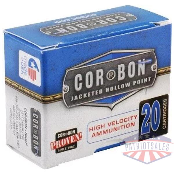 CORBON 45 ACP+P 185GR JHP - 20RD 25BX/CS