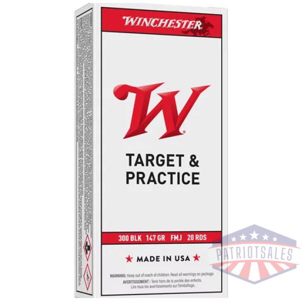 WINCHESTER USA 300 AAC 140GR - FMJ 20RD 10BX/CS