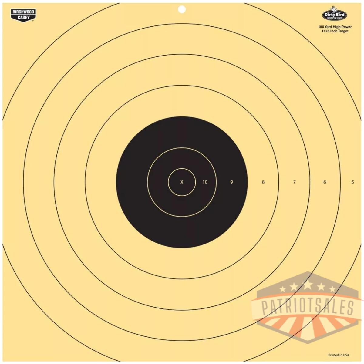Bc-35186 - dirty bird 17. 75 inch 100 yard reactive target - 5 targets - bc 35186