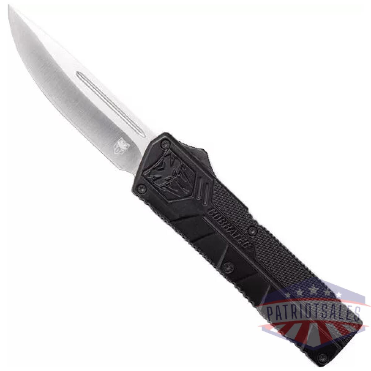 Bctlwdns - cobratec lightweight otf - black 3. 25" drop point - bctlwdns