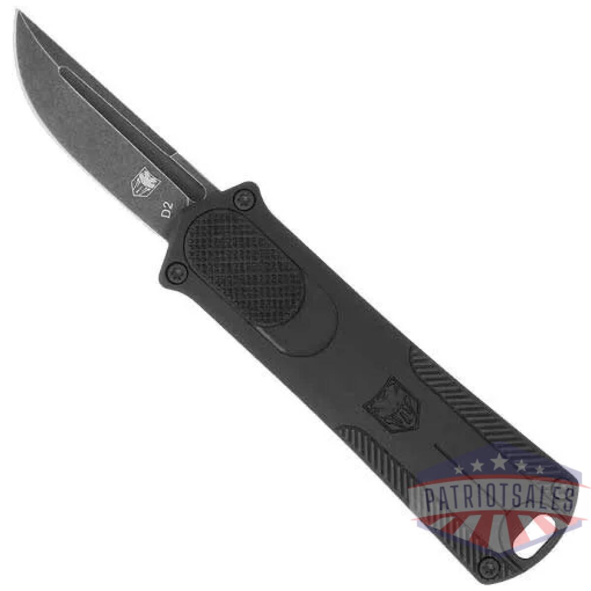 Cali952blkdns - cobratec california 952 otf - black 1. 75" d2 steel drop pnt - cali952blkdns