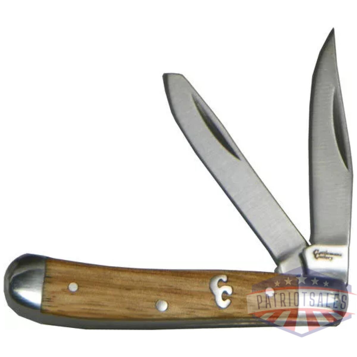 Cc0006zw. Webp - abkt cattlemans cutlery sage - brush peanut 2-blade zebrawood - cc0006zw