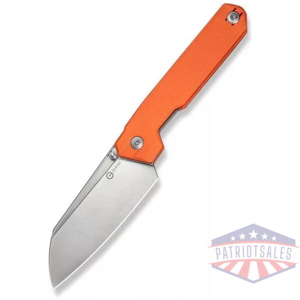 CIVIVI Hid Thumb Stud Knife Orange G10 Handle